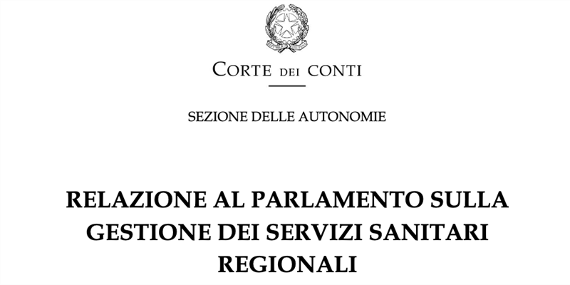 Gestione servizi regionali. Depositata Relazione Corte dei Conti esercizi 2022-2023