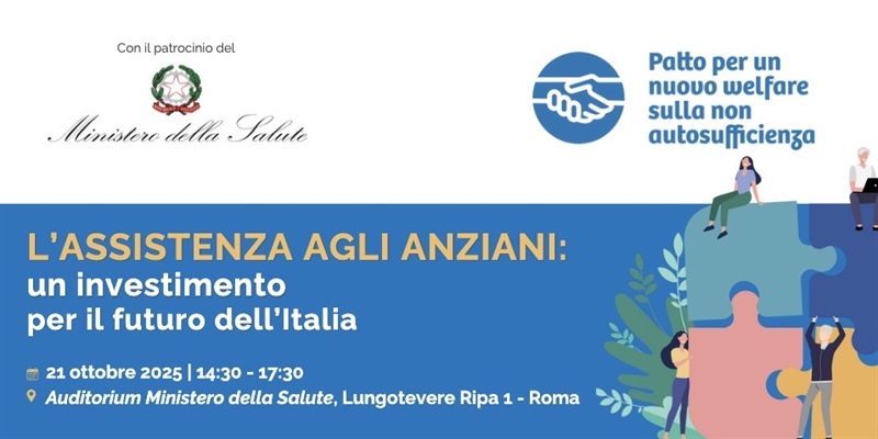 “Assistenza agli anziani: un investimento per il futuro dell’Italia”  il 21 ottobre a Roma: il ministro Schillaci intervistato da Ferruccio De Bortoli