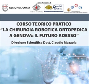 Il dottor Perazzini relatore al corso teorico pratico “La chirurgia robotica ortopedica a Genova: il futuro adesso”