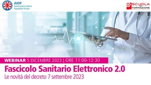 Scuola di formazione AIOP 2023 – Fascicolo sanitario elettronico 2.0: le novità del decreto 7 settembre 2023