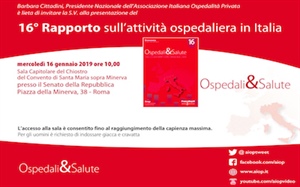 16° Rapporto "Ospedali & Salute 2018"