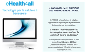 Partecipa alla IIIa edizione del Premio Ehealth4all