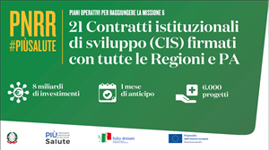 Il Ministero della Salute firma il Contratto istituzionale di sviluppo